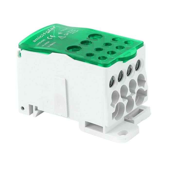 Heavy-Duty Terminal Block Junction Box | Multiple Output Ports with Brass Connectors