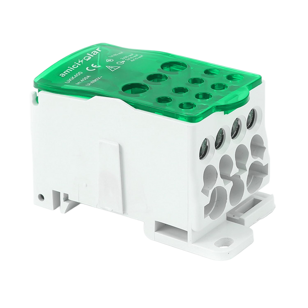 Heavy-Duty Terminal Block Junction Box | Multiple Output Ports with Brass Connectors