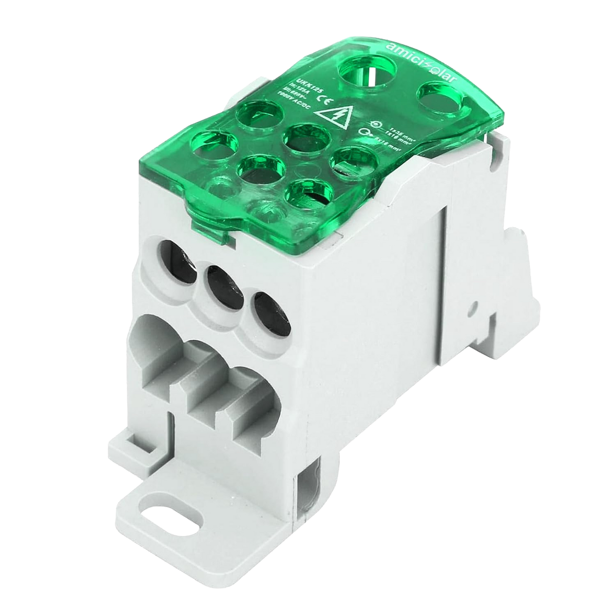 Heavy-Duty Terminal Block Junction Box | Multiple Output Ports with Brass Connectors