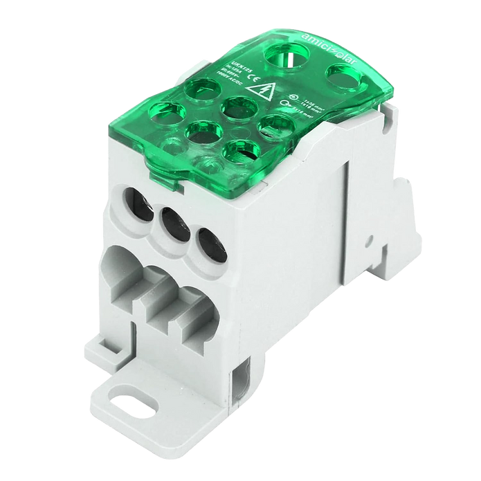 Heavy-Duty Terminal Block Junction Box | Multiple Output Ports with Brass Connectors