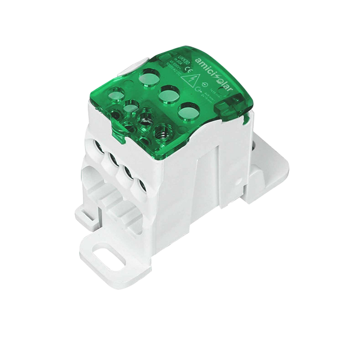 Heavy-Duty Terminal Block Junction Box | Multiple Output Ports with Brass Connectors