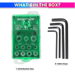 Heavy-Duty Terminal Block Junction Box | Multiple Output Ports with Brass Connectors