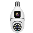 360°+90° Dual Lens CCTV Camera - Crystal Clear Night Vision, WiFi App Connectivity