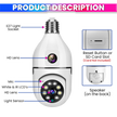 360°+90° Dual Lens CCTV Camera - Crystal Clear Night Vision, WiFi App Connectivity