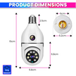 360°+90° Dual Lens CCTV Camera - Crystal Clear Night Vision, WiFi App Connectivity