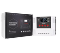 WiFi PWM Solar Charge Controller, Intelligent Lithium Battery Regulator for Solar Panel with LCD Display & 5V USB Port, 12V/24V/48V (40A)