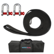 Heavy-Duty Tow Strap 4m Length, High-Strength Nylon Recovery Strap with Reinforced Loops