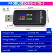 10-in-1 Digital USB Tester – Voltage, Current, Power, mAh, mWh, Resistance & Temperature