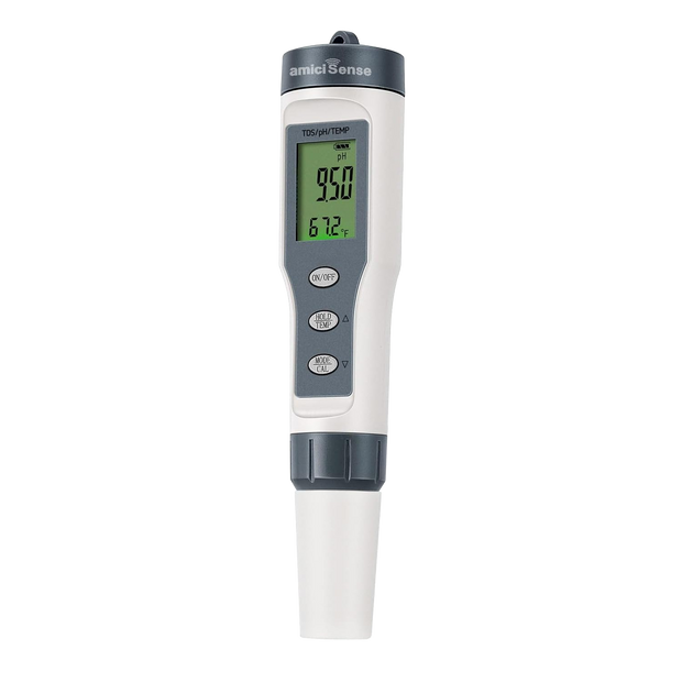 Water Quality Tester, 3 in 1 TDS Temperature & PH Meter for Drinking Water Monitoring
