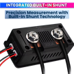 DC Energy Monitor – 300A, Bi-Directional Meter with Shunt for Voltage, Power & Monitoring