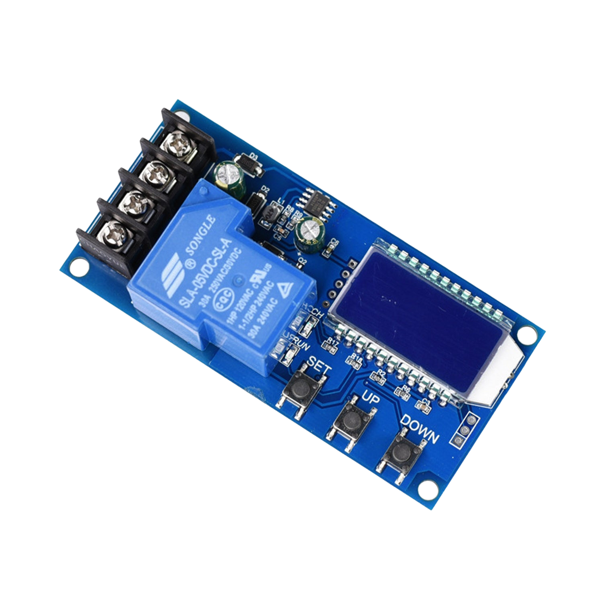 Battery Charge Control Module with LCD Display DC 6~30V Automatic Charging Control with Overcharge Protection (30A)
