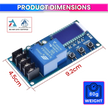 Battery Charge Control Module with LCD Display DC 6~30V Automatic Charging Control with Overcharge Protection (30A)