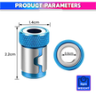 Magnetic Ring for Screwdriver Bits Strong Magnet Drill Bit Holder Alloy Construction Secure Screw Grip