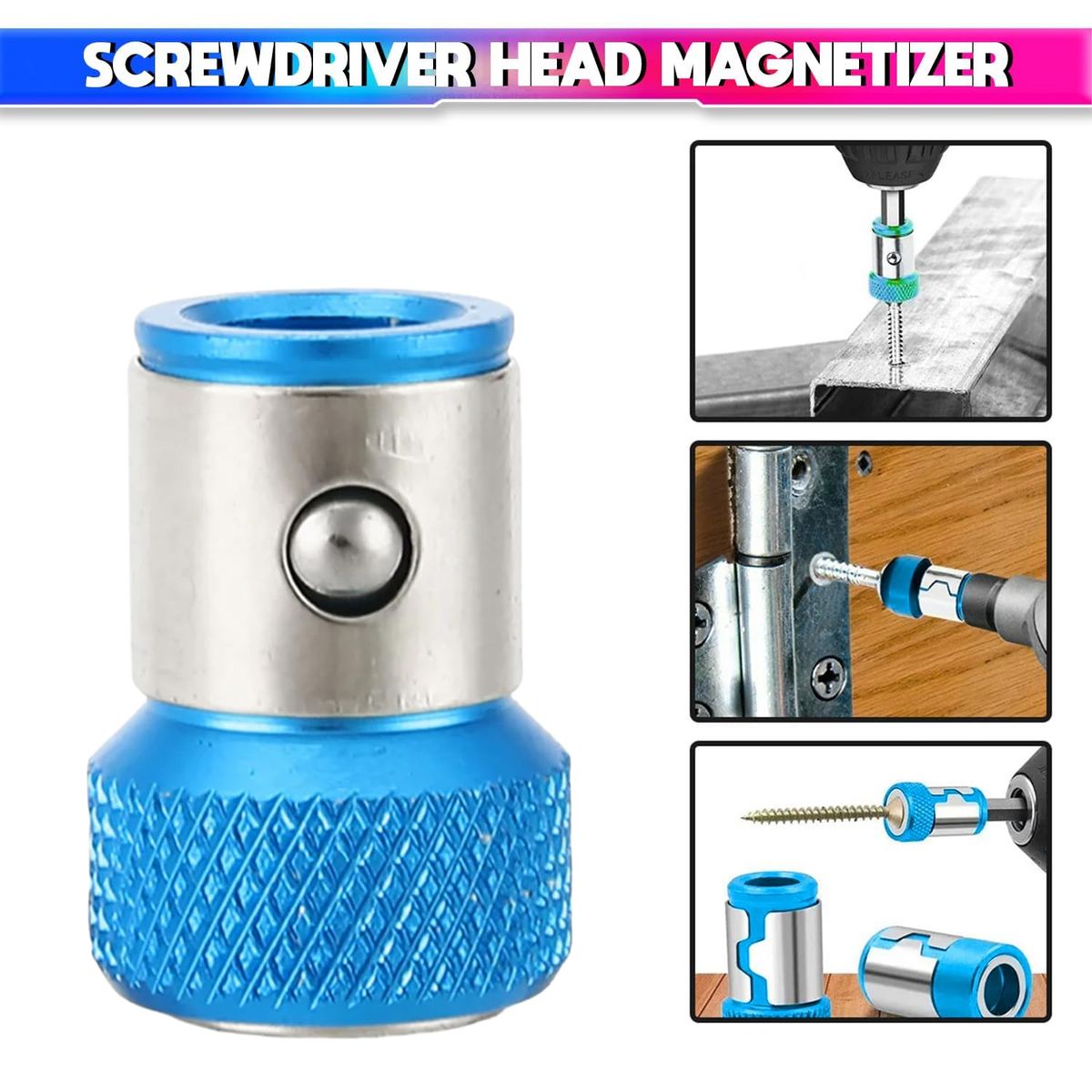 Magnetic Ring for Screwdriver Bits Strong Magnet Drill Bit Holder Alloy Construction Secure Screw Grip