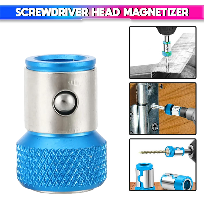 Magnetic Ring for Screwdriver Bits Strong Magnet Drill Bit Holder Alloy Construction Secure Screw Grip