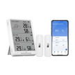 Digital Weather Station, Indoor/Outdoor Temperature and Humidity Monitoring Device with Dual External Sensors and Data Export Feature