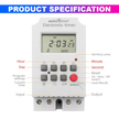 Programmable Timer Switch – 220V, 25A, 1 Sec Interval | Auto On/Off for Light & Fan