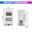 Programmable Timer Switch – 220V, 25A, 1 Sec Interval | Auto On/Off for Light & Fan