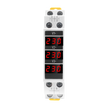3-Phase Voltage Meter, AC 80-500V Mini Voltage Tester with Accurate LED Display Reading & Din Rail Mount