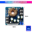 DC-DC 400W 15A Adjustable Buck Converter, DC 10.5V-60V to 0.5V-45V Power Supply Module Ideal for Battery Charging & Power Supplies
