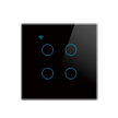 WiFi Touch Switch – 4 Gang, 230V/10A, Alexa/Google Compatible, Interlocking, SmartLife App