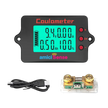 Coulomb Counter 8–120V Bi-Directional Battery Capacity Meter with Voltage, Current & Ah Display for Lithium & Lead-Acid Batteries