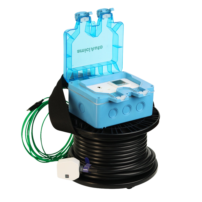EV Charging Extension - 22M 3-Core 4 Sq mm Cable - Digital Meter - IP66 - 16A Plug