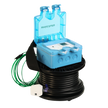 EV Charging Extension - 22M 3-Core 4 Sq mm Cable - Digital Meter - IP66 - 16A Plug