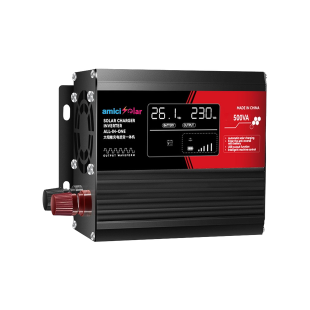 Off-Grid Solar Inverter AC Modified Wave Converter with Built-in MPPT Controller for Solar Panels