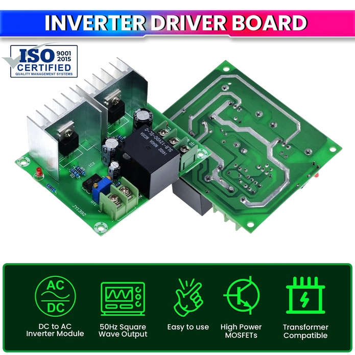 300W Inverter Driver Board 12V DC to 220V AC Low Frequency Power Converter Module