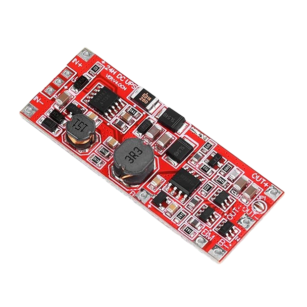 DC 12V/15V UPS Power Supply Module – 24W Backup with Step-Up Converter & Battery Protection