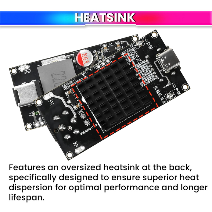 140W USB-C Fast Charging & Discharging Module Supports 2S–6S Lithium Batteries Smart Protection