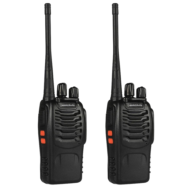 Walkie Talkie 2-Way Radio with 16 Channel Rechargeable Handheld Transceiver with Flashlight & Low Battery Alarm