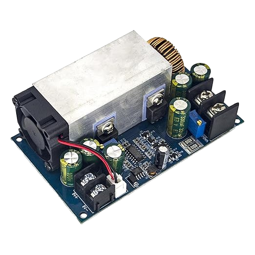600W 25A Adjustable DC-DC Buck Converter, 12–75V to 2.5–60V Constant Voltage, Current & Power Supply Module