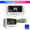 10A Solar Charge Controller Intelligent Battery Regulator for Lead Acid & Lithium Battery with 3A USB Port
