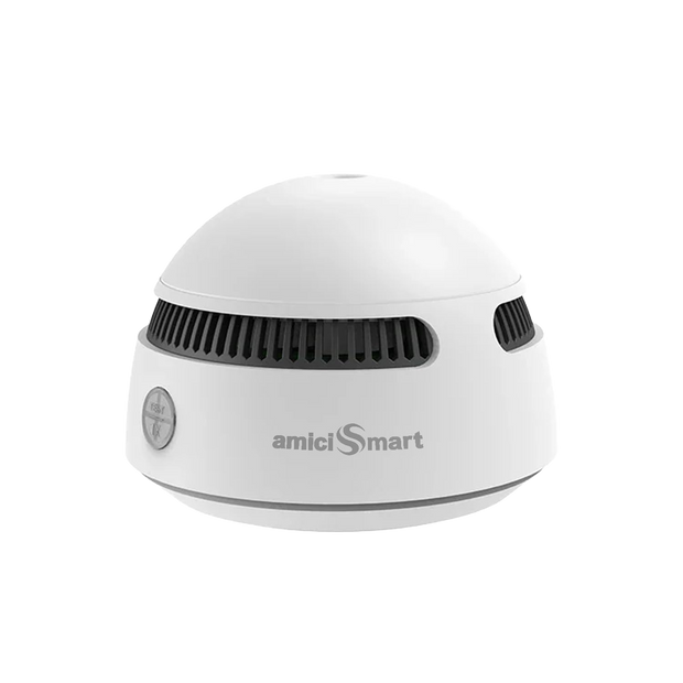 Wi-Fi Smoke Detector & Fire Alarm Sensor with Photoelectric Remote Monitoring with Loud Alert & Battery Operated