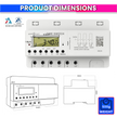 Digital Timer Switch for Heavy Load Use LCD Display Weekly Timer Relay with 380V 60A 3 Phase, 50Hz