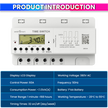 Digital Timer Switch for Heavy Load Use LCD Display Weekly Timer Relay with 380V 60A 3 Phase, 50Hz