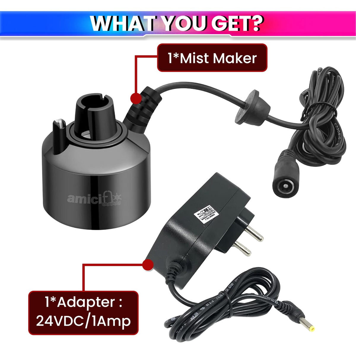Ultrasonic Mist Maker Fogger Atomizer Spray Machine With Auto Shut-Off For Parties & Function