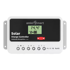 20A Solar Charge Controller Intelligent Battery Regulator for Lead Acid & Lithium Battery with 3A USB Port