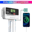 20A Solar Charge Controller Intelligent Battery Regulator for Lead Acid & Lithium Battery with 3A USB Port