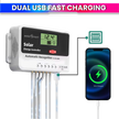 Solar Charge Controller 50A, Intelligent Battery Regulator for Solar Panel LCD Display with USB Port (50A)