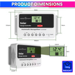 Solar Charge Controller 50A, Intelligent Battery Regulator for Solar Panel LCD Display with USB Port (50A)