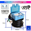 EV Charging Extension with Digital Meter & Voltage Protector, 10M Cable, IP66, 16A Pl