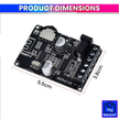 Mini Bluetooth 5.0 Amplifier Board – Dual Channel, Stepless Tuning, DC 8–24V DIY Speaker Audio Module