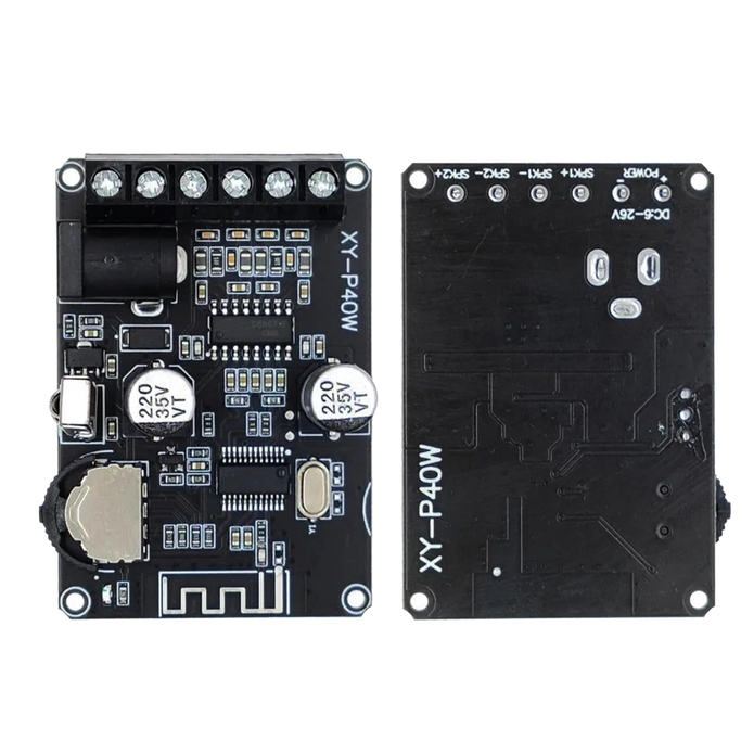 Mini Bluetooth 5.0 Amplifier Board – Dual Channel, Stepless Tuning, DC 8–24V DIY Speaker Audio Module