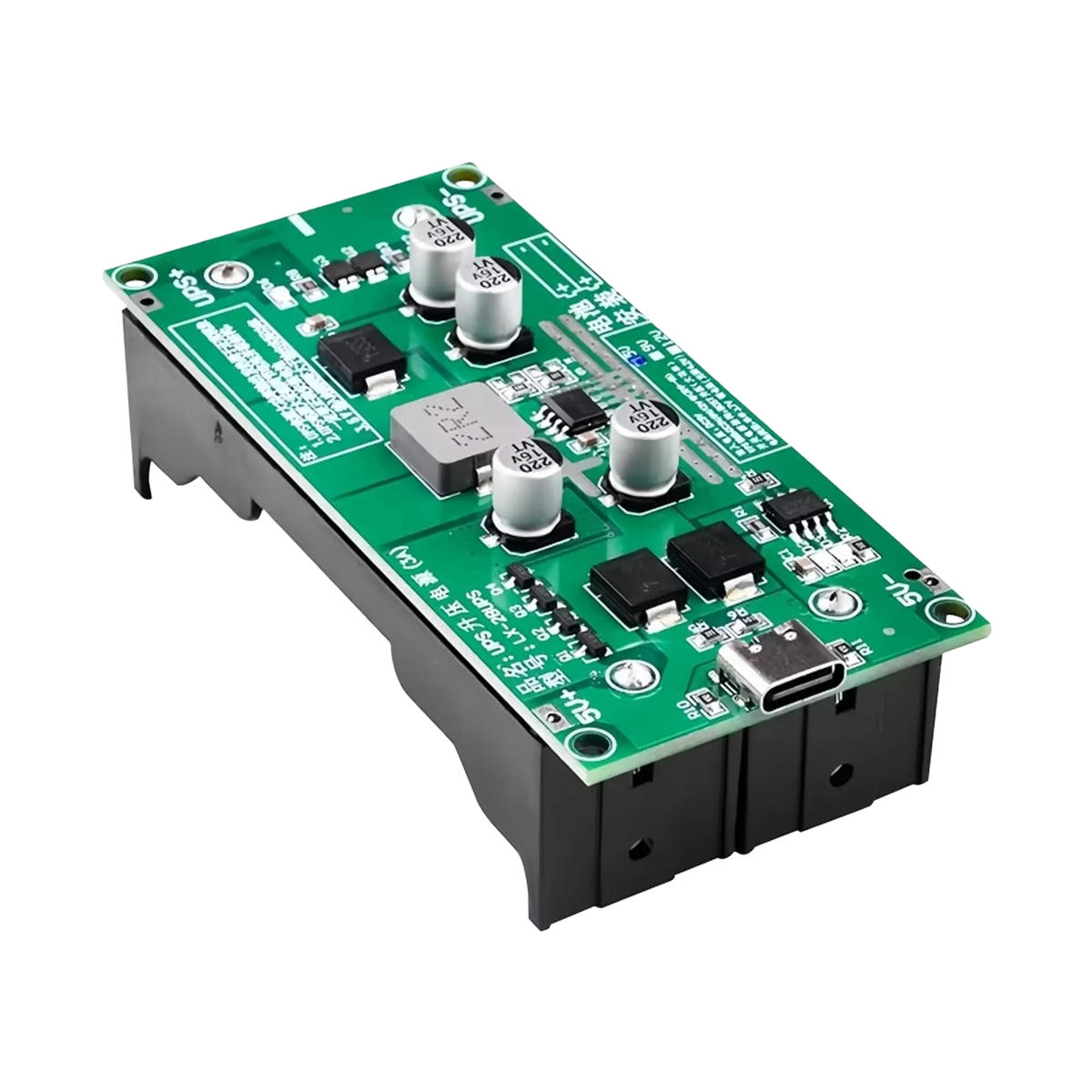 18650 Lithium Battery Charger Module with Type-C Input 5V to 12V DC-DC Step-Up Booster Converter & 3A Fast Charging