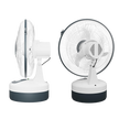 12-Inch Rechargeable Table Fan – Portable 3-Speed AC/DC Fan with 24-Hour Battery Backup