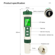 10-in-1 Digital Water Quality Tester | pH, EC, TDS, ORP, Salinity & Temp Meter