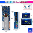 7S–16S 200A Smart BMS for LiFePO4 Battery Pack with HD TFT Display